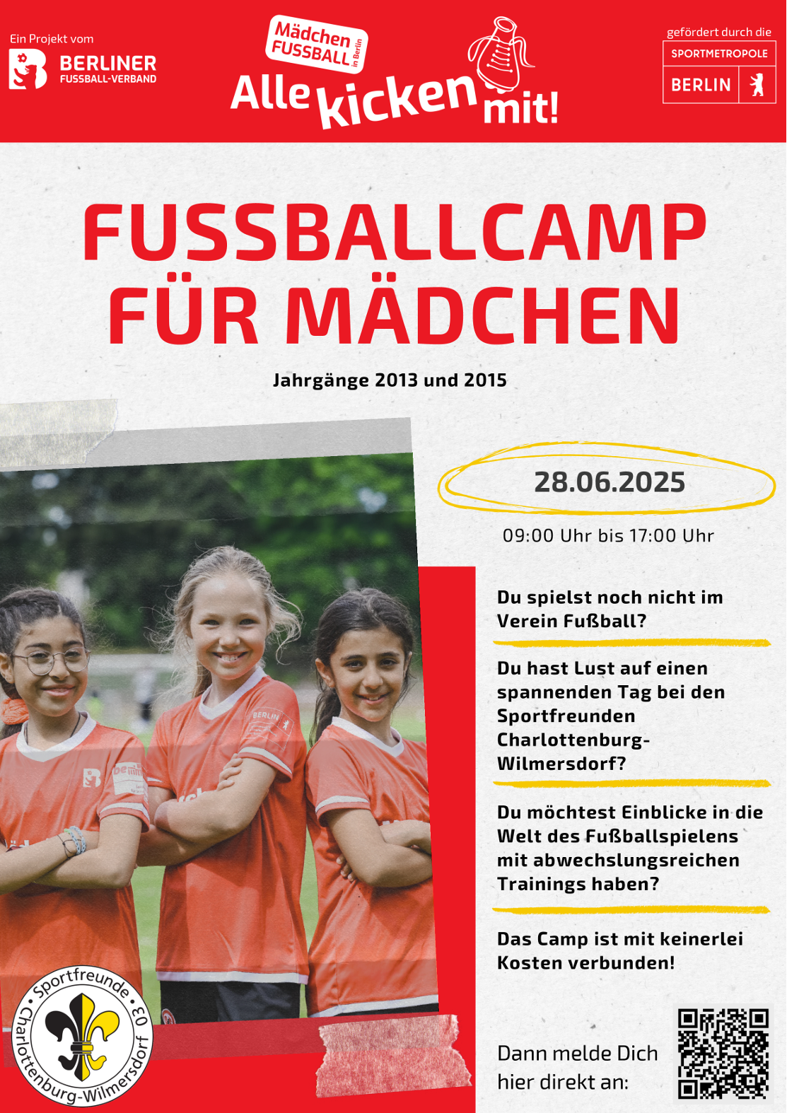 FUSSBALLCAMP FÜR MÄDCHEN